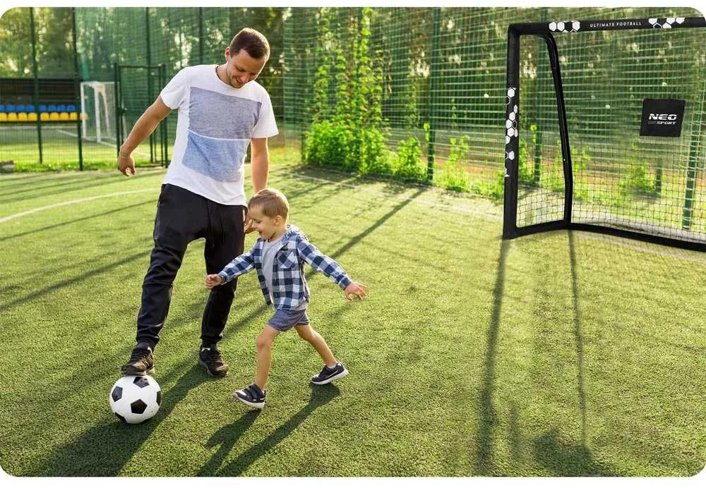 Futbolo vartai 180x120x60 cm, su plieniniu rėmu, lengvas surinkimas, futbolo vartai, sodo futbolo vartai
