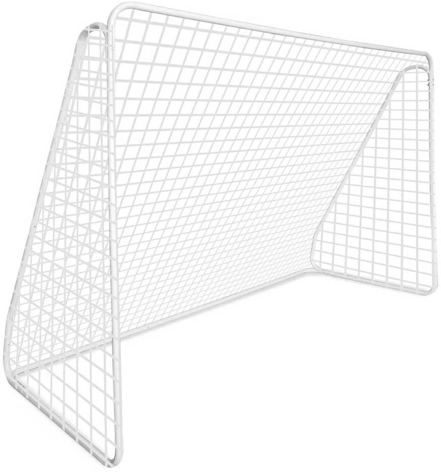 Futbolo vartai 300 cm, nešiojami, balti, vaikams, sodui, kiemo futbolo vartai, mini futbolo vartai