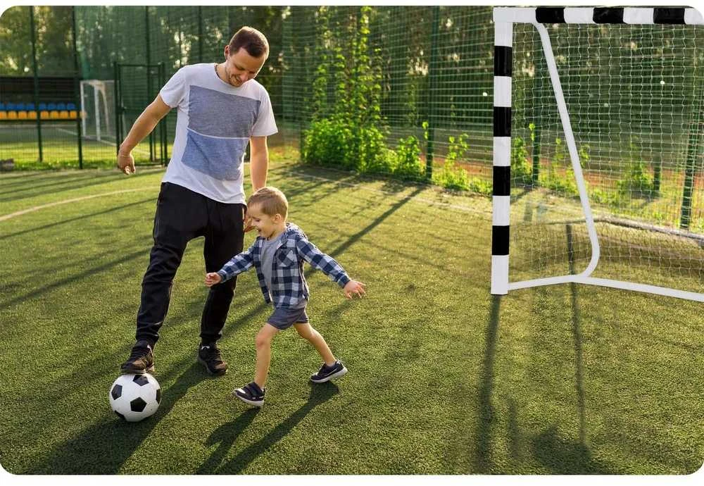 Futbolo vartai 3.00 x 1.60 x 0.90 metrų, su plieniniu rėmu, lengvai surenkami futbolo vartai, lauko futbolo vartai, futbolo vartai kieme