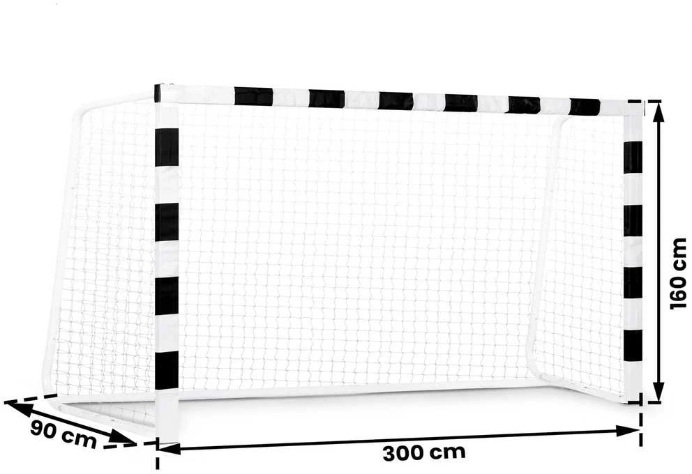 Futbolo vartai 3.00 x 1.60 x 0.90 metrų, su plieniniu rėmu, lengvai surenkami futbolo vartai, lauko futbolo vartai, futbolo vartai kieme