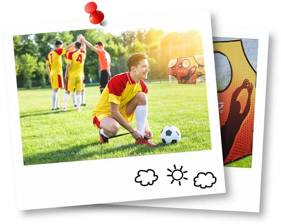 Futbolo vartai 300x200x120cm, futbolo vartai lauke, dideli futbolo vartai, plieno rėmo vartai, sodo futbolo tinklas
