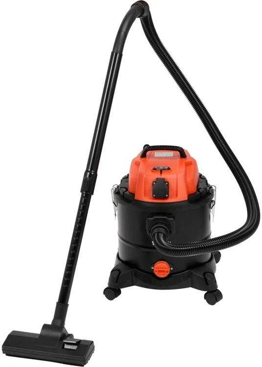 Galingas 1400W dulkių siurblys 20L talpa, šlapiam/sausam valymui, statybinis siurblys