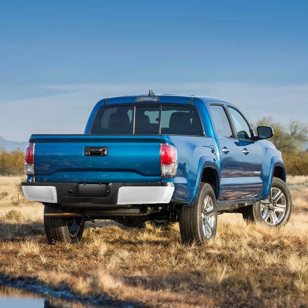 Galinis plieno buferis, skirtas 2008-2016 Ford F250 F350 Super Duty, chromuota apdaila, tvirtas laiptelio buferis, galinis buferis su žibintais