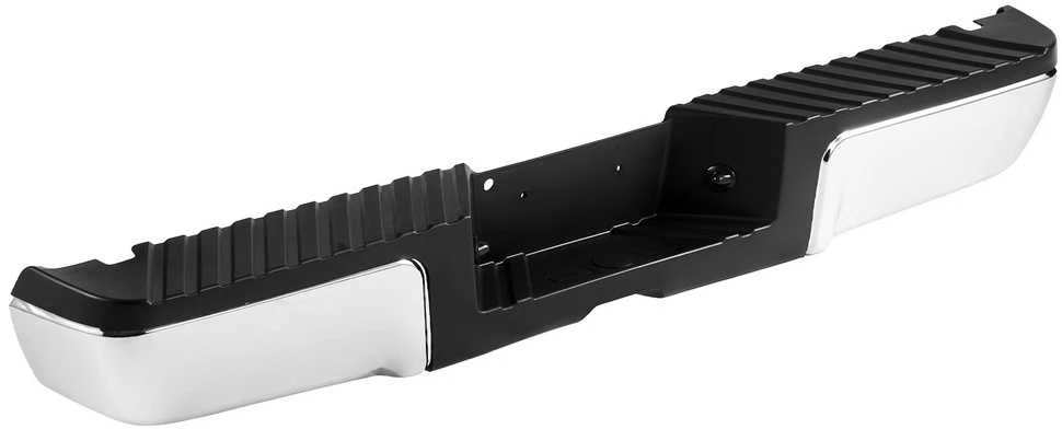 Galinis plieno buferis, skirtas 2008-2016 Ford F250 F350 Super Duty, chromuota apdaila, tvirtas laiptelio buferis, galinis buferis su žibintais