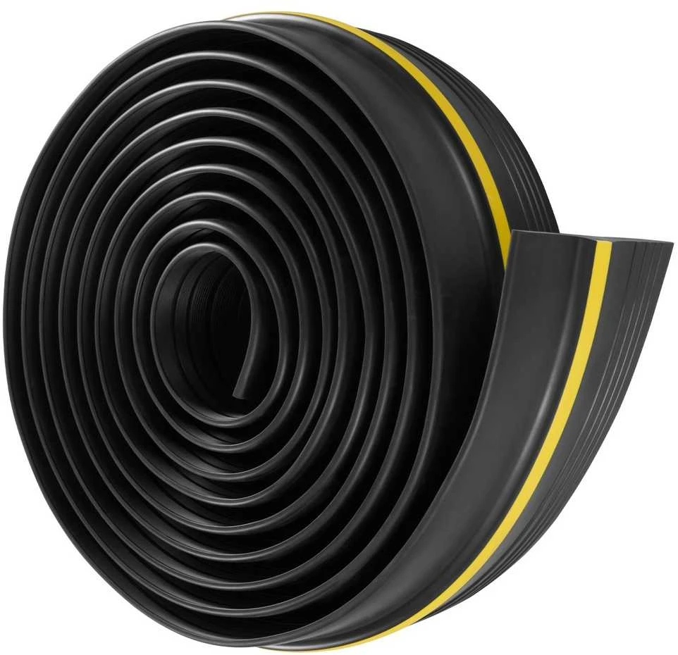 Garažo vartų sandarinimo rinkinys 4.88 m, universalus vandeniui atsparus PVC, garažo vartų slenkstis, garažo vartų apačios sandarinimo juosta