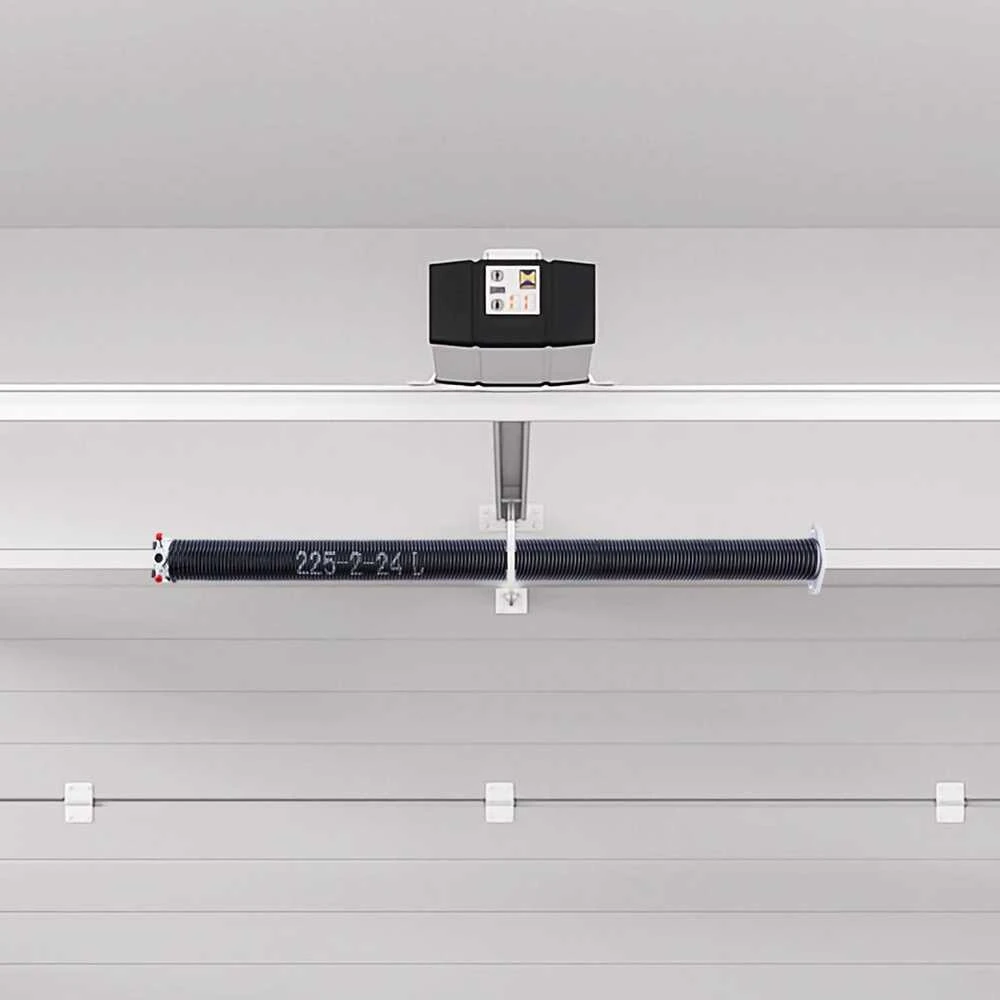 Garažo vartų sukimo spyruoklių pora, Φ5.72 x Φ50.8 x 610 mm, su vyniojimo strypais, aukštos anglies plieno garažo vartų spyruoklės