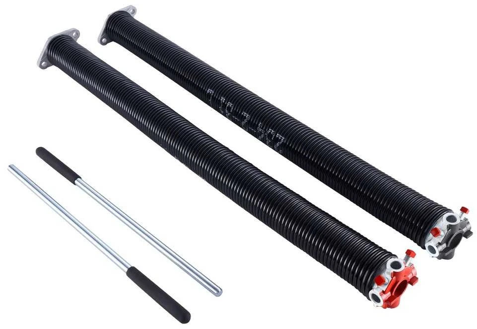 Garažo vartų sukimo spyruoklių pora, Φ5.94 x Φ50.8 x 787 mm, aukšto anglies kiekio plienas, garažo vartų pakaitinės spyruoklės