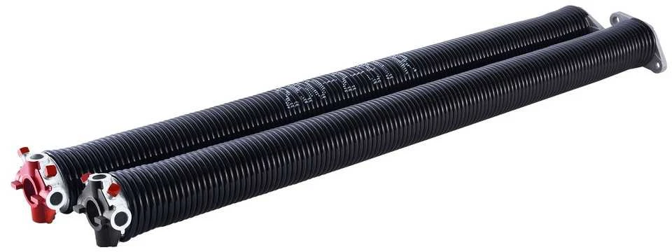 Garažo vartų sukimo spyruoklių pora, Φ6.35 x Φ50.8 x 787 mm, aukštos anglies plienas, garažo vartų pakaitinės spyruoklės