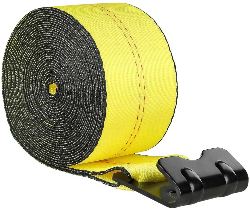 Gervės diržai, krovinio tvirtinimo diržai, priekabos diržai, 12.2 m, 2721.5kg, geltoni, sunkvežimiams, autovežiams, platformoms