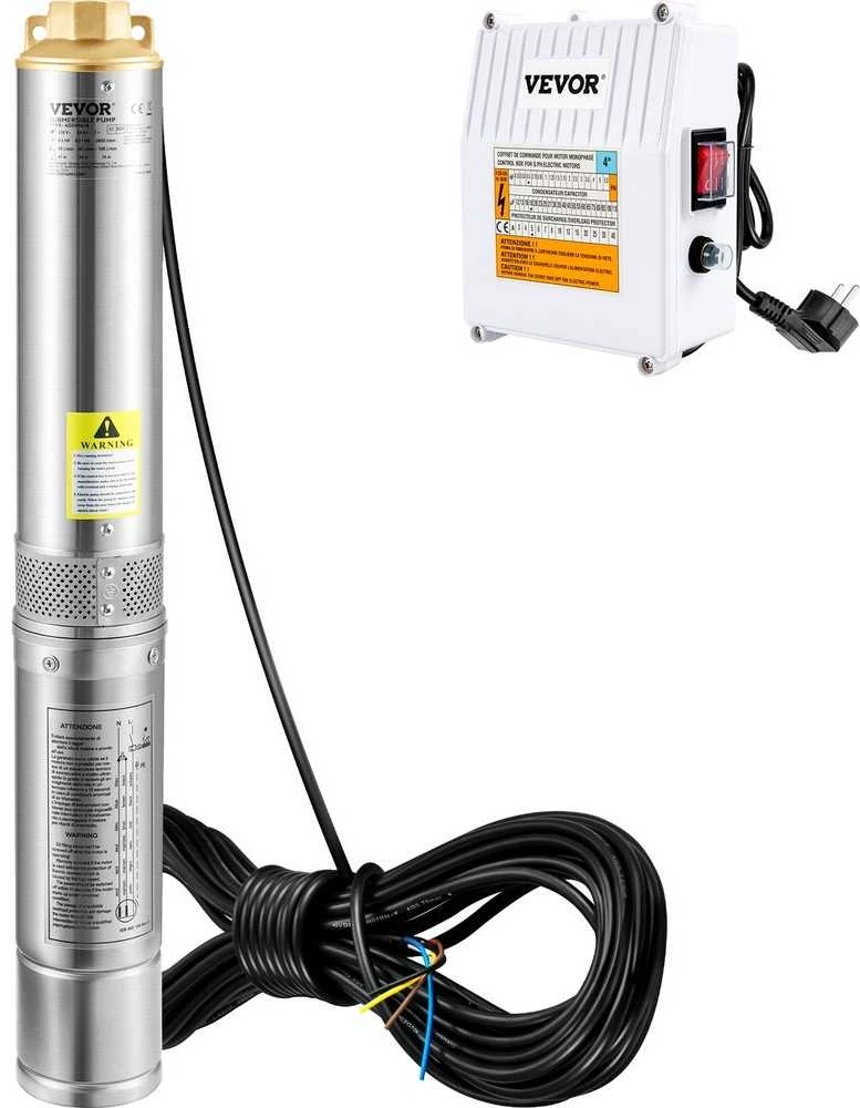 VEVOR Giluminis panardinamasis siurblys, 1100W, 230V, 190L/min 57m