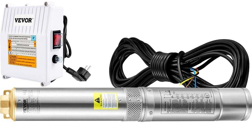 VEVOR Giluminis panardinamasis siurblys, 1100W, 230V, 190L/min 57m