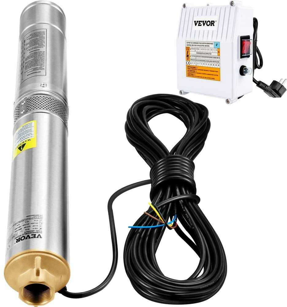 VEVOR Giluminis panardinamasis siurblys, 1100W, 230V, 190L/min 57m