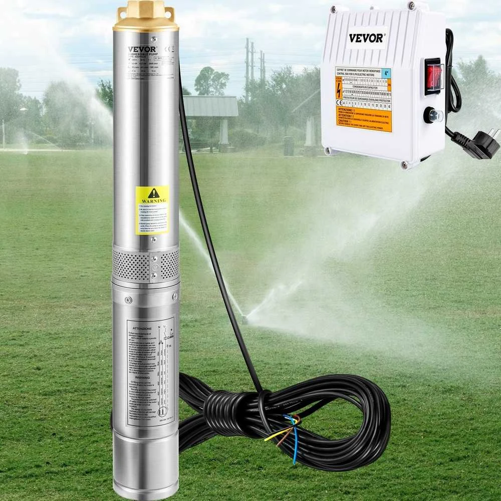 VEVOR Giluminis vandens siurblys, 370W 230V, nerūdijantis plienas
