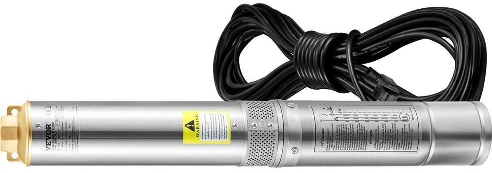 VEVOR Giluminis panardinamas siurblys, 750W 230V, 100L/min