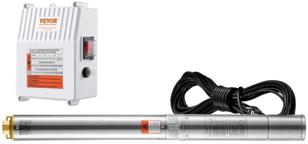 VEVOR Giluminis panardinamasis siurblys 1500W 108m