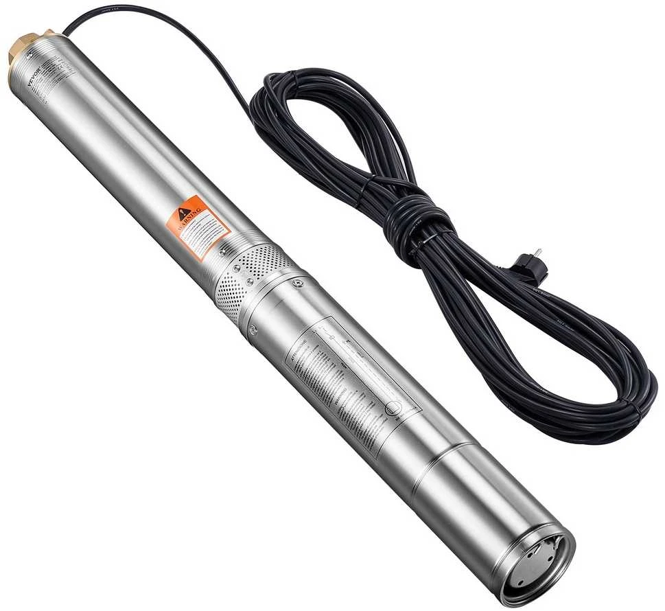 Giluminis siurblys 750W, nerūdijančio plieno, 100 l/min, vandens ištraukimui, laistymui, šuliniams, gręžiniams