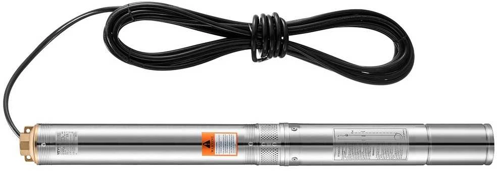 Giluminis siurblys 750W, nerūdijančio plieno, 100 l/min, vandens ištraukimui, laistymui, šuliniams, gręžiniams
