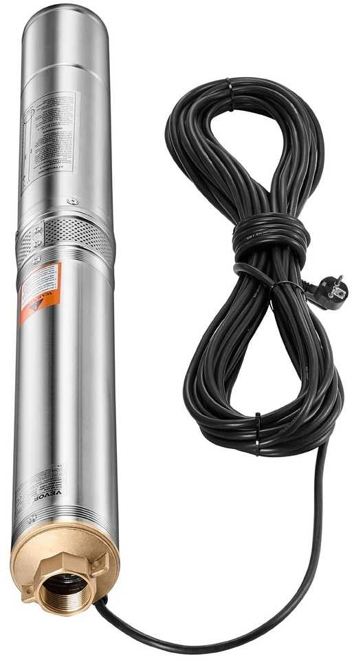 Giluminis siurblys 750W, nerūdijančio plieno, 100 l/min, vandens ištraukimui, laistymui, šuliniams, gręžiniams