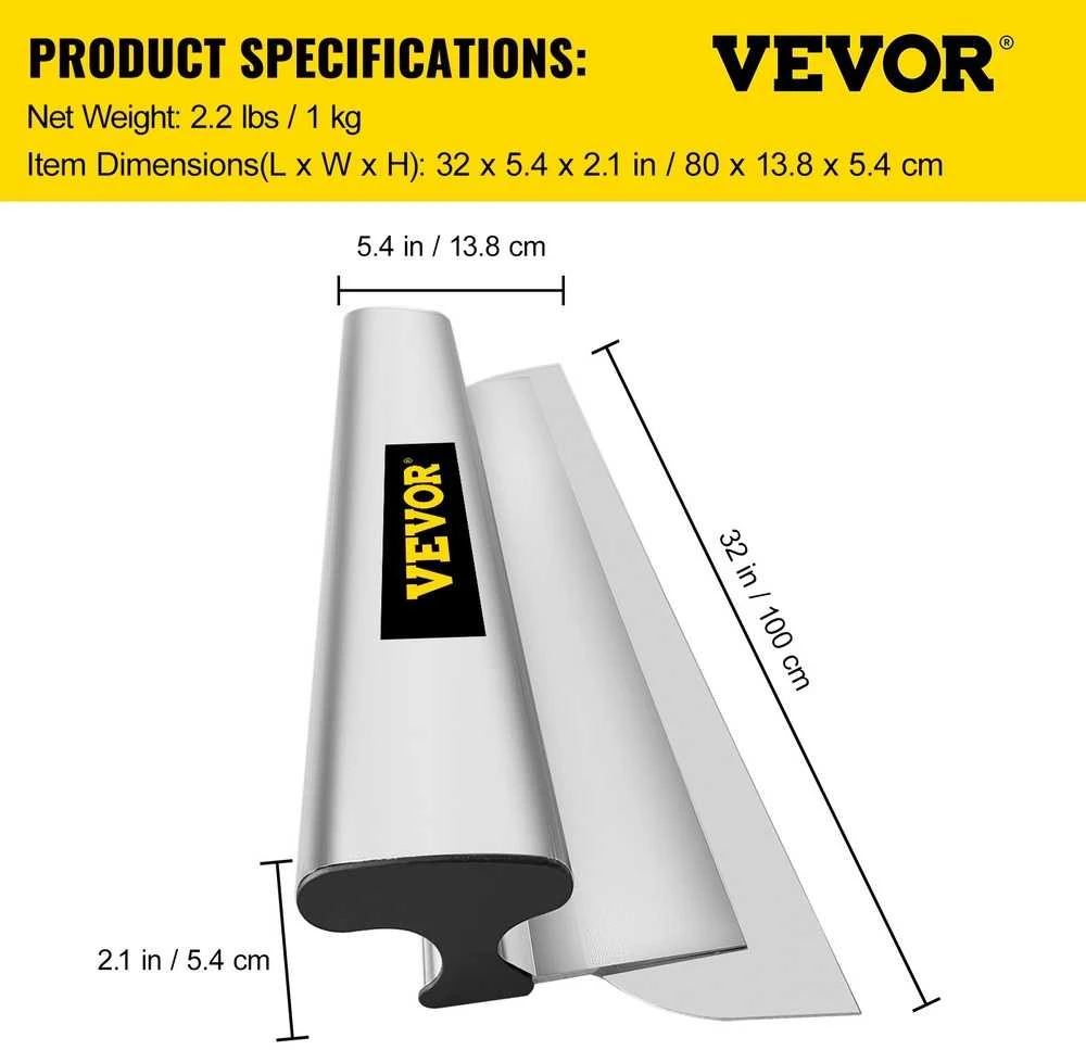 VEVOR Glaistymo peilis iš nerūdijančio plieno, 80 cm