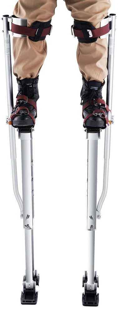 Gipso kartono pastoliai, reguliuojami 91,4–126,7 cm, sidabriniai