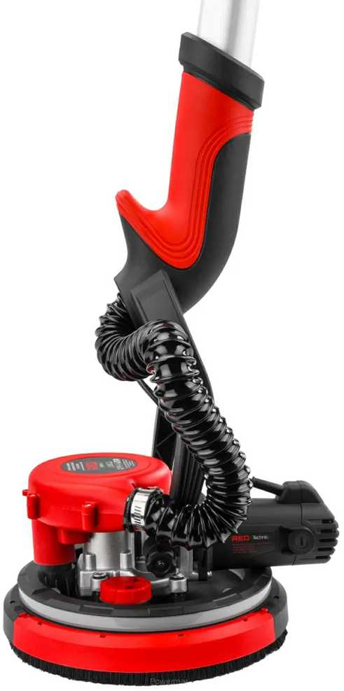 Red Technic Gipso šlifuoklis sienoms ir luboms, 2000W, su LED šviesa, teleskopine rankena, dulkių ištraukimu, gipso kartono šlifavimo mašina