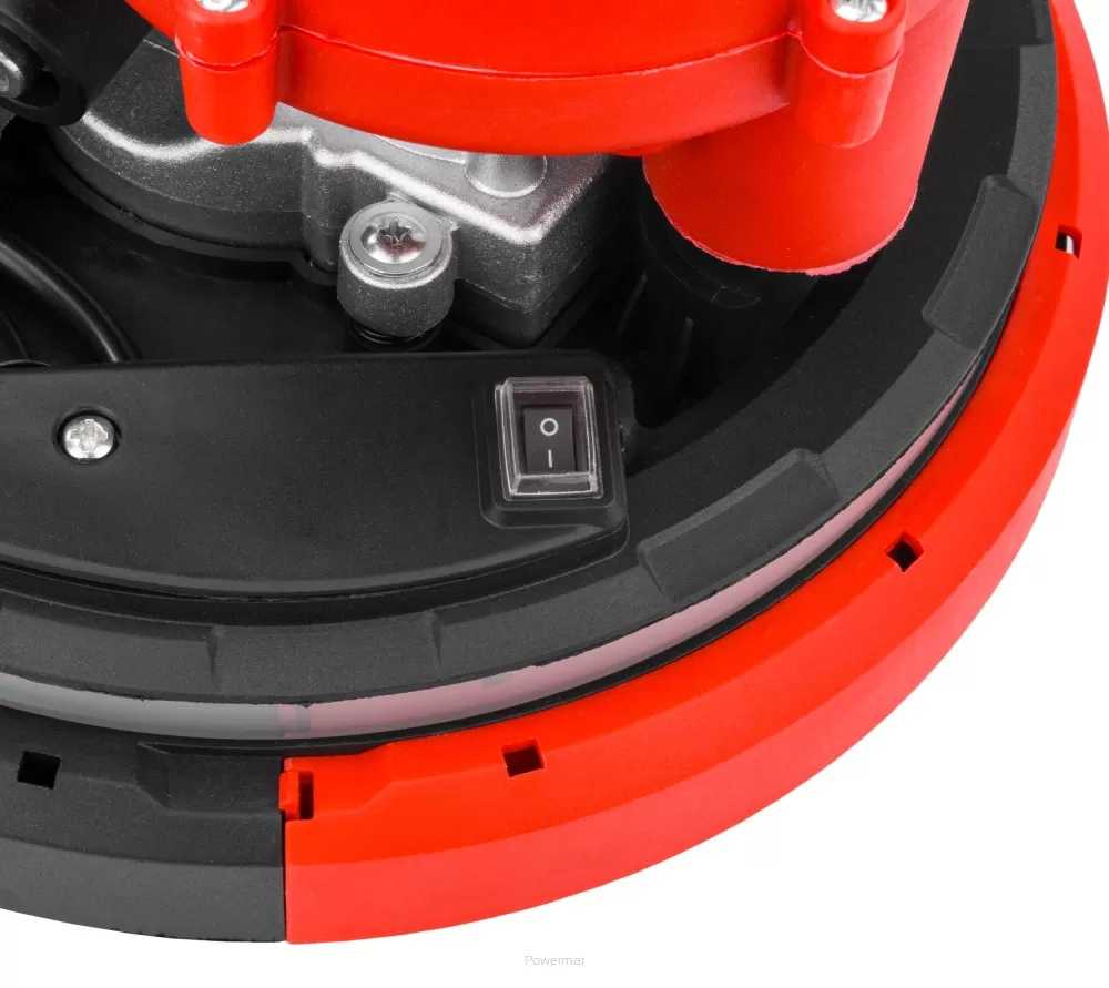 Red Technic Gipso šlifuoklis sienoms ir luboms, 2000W, su LED šviesa, teleskopine rankena, dulkių ištraukimu, gipso kartono šlifavimo mašina