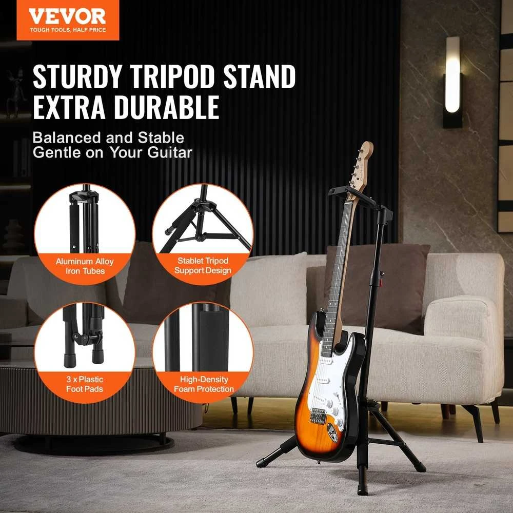 VEVOR Trikojis gitaros stovas, reguliuojamo aukščio