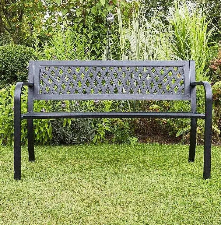 Gogarden Suoliukas su atlošu Go Garden, 125 x 56 cm, juodas