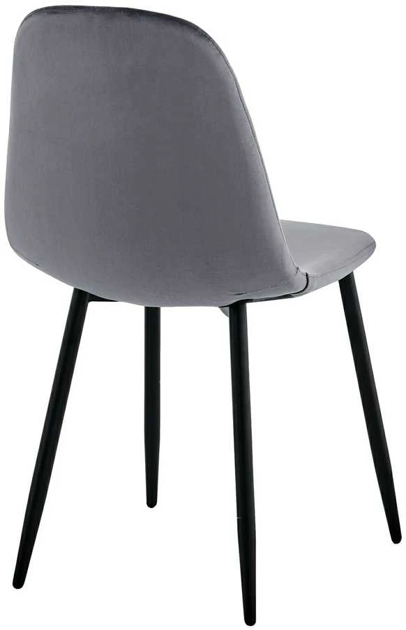 Grafito aksominė kėdė, metalinėmis kojomis, moderni, patogi, 83 cm aukščio valgomojo, virtuvės, svetainės