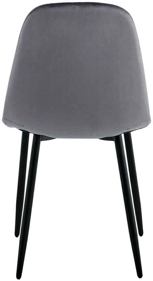 Grafito aksominė kėdė, metalinėmis kojomis, moderni, patogi, 83 cm aukščio valgomojo, virtuvės, svetainės