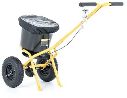 Granulių barstytuvas sodui, 23 kg talpos, reguliuojamas barstymas, trąšų barstytuvas, sėklų barstytuvas, druskos barstytuvas
