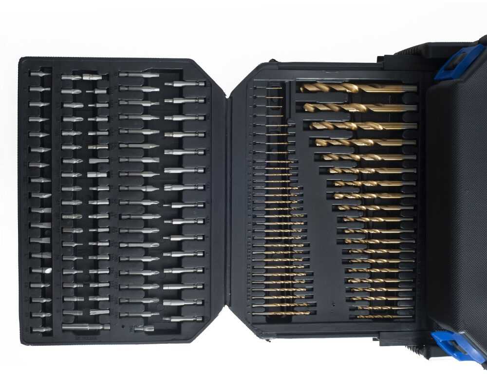 Grąžtų rinkinys, 300 dalių, metalui, medžiui, betonui, DIY, profesionalams, atsuktuvų antgaliai, įrankių komplektas
