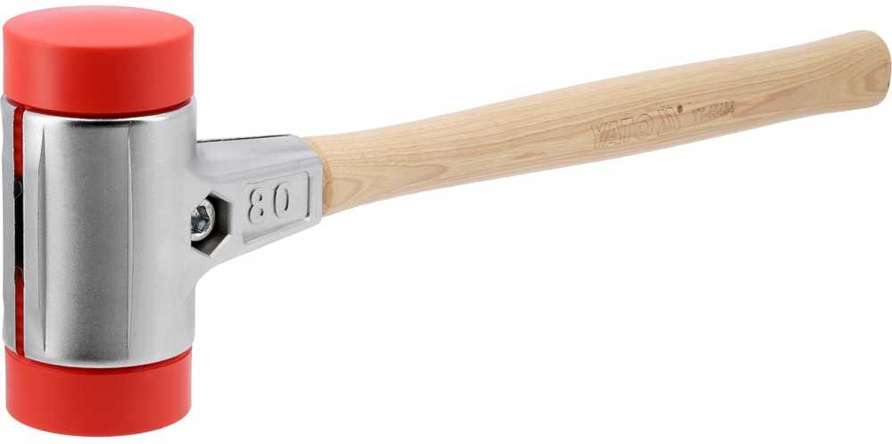 Grindinio plaktukas su hickory kotu, su UPE plaktuko galva, 2700g plaktukas, 80mm grindinio plaktukas, 550mm ilgio plaktukas