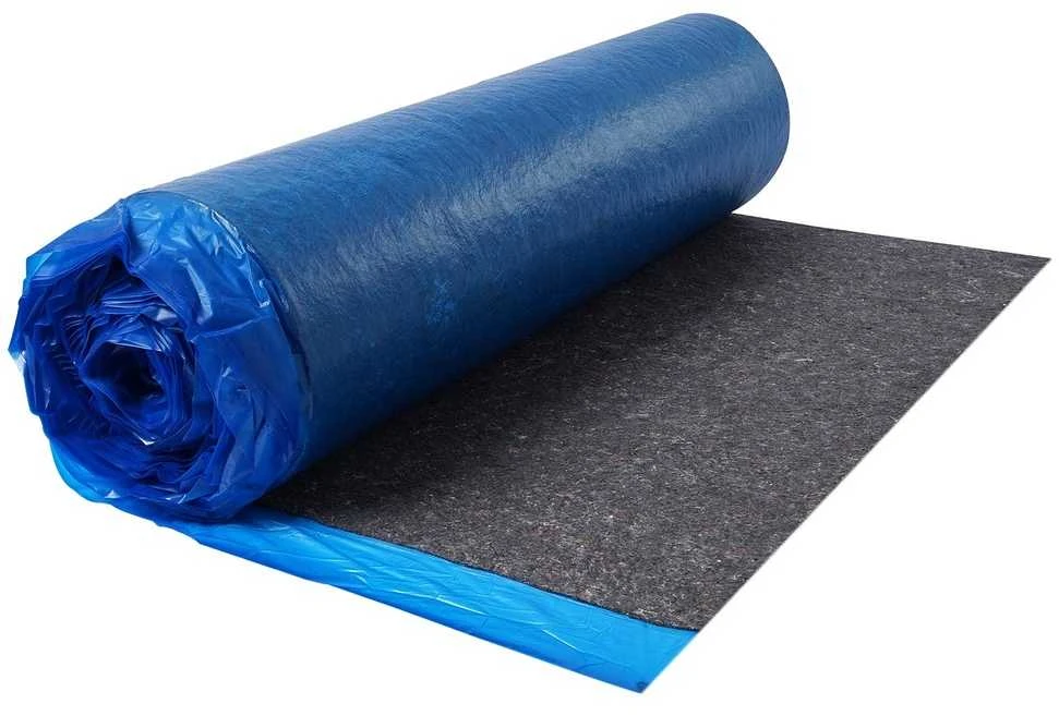 Grindų paklotas, 37.2 m², garso ir drėgmės izoliacija, vinilinėms, laminuotoms, medinėms grindims, mėlynas, didelio tankio, pogrindinė plėvelė, garso barjeras