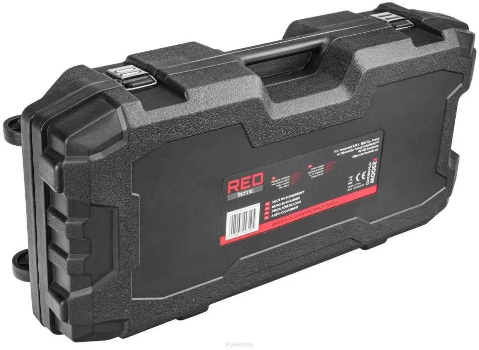 Red Technic Griovimo plaktukas, 3300W, 70J smūgio jėga, HEX griebtuvas, su priedais, betonui ir mūrui, sunkiasvoris griovimo įrankis