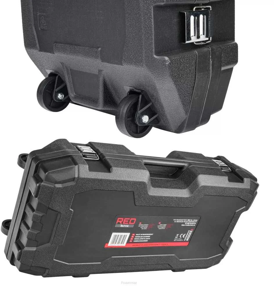 Red Technic Griovimo plaktukas, 3300W, 70J smūgio jėga, HEX griebtuvas, su priedais, betonui ir mūrui, sunkiasvoris griovimo įrankis
