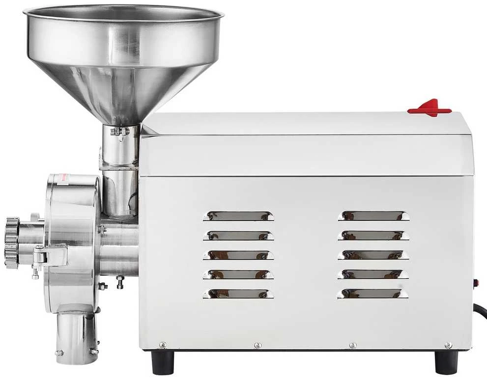 Grūdų malimo mašina, 2200 W, 50 kg/val., komercinis grūdų malūnas, reguliuojamas smulkintuvas, maisto produktų perdirbimo įranga