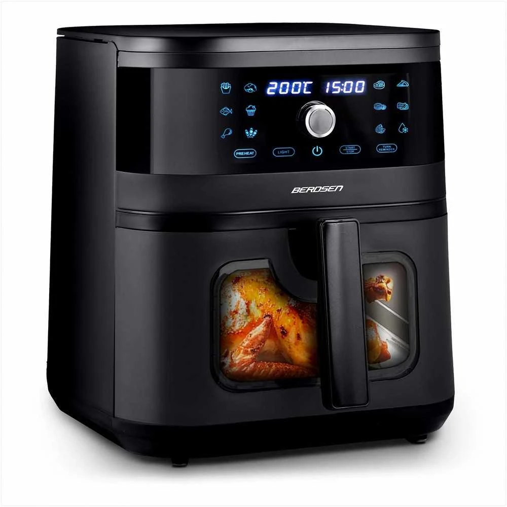 Berdsen Gruzdintuvė be aliejaus, didelės talpos, sveikas maisto gaminimas, 8 litrų, 1700W, daugiafunkcinis puodas, virtuvės prietaisas