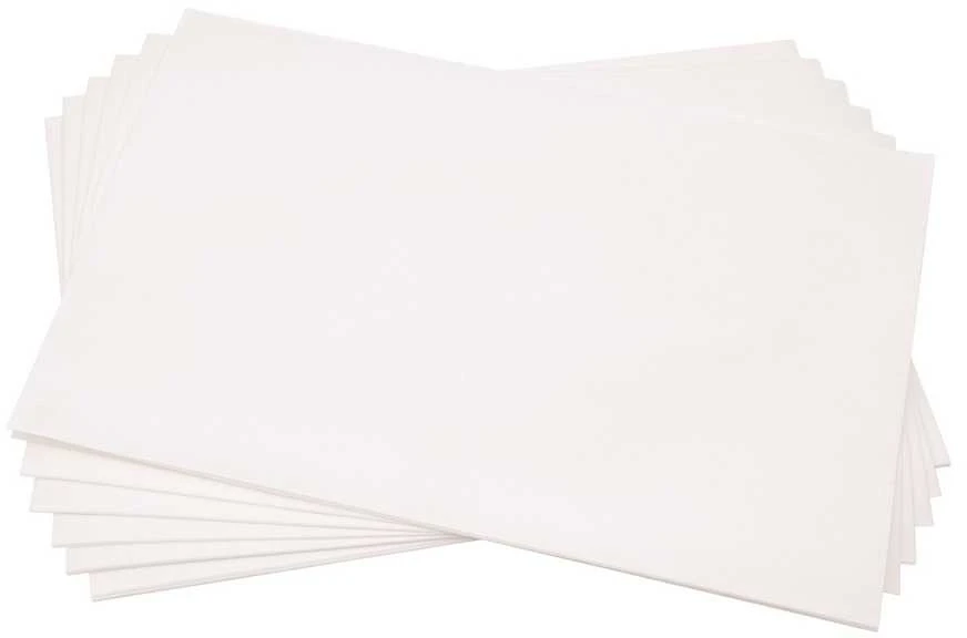 Gruzdintuvės filtro popierius, 100 lapų, komercinėms gruzdintuvėms, 25,7 x 16,9, aliejaus filtro popierius, pakaitiniai gruzdintuvės filtro lakštai