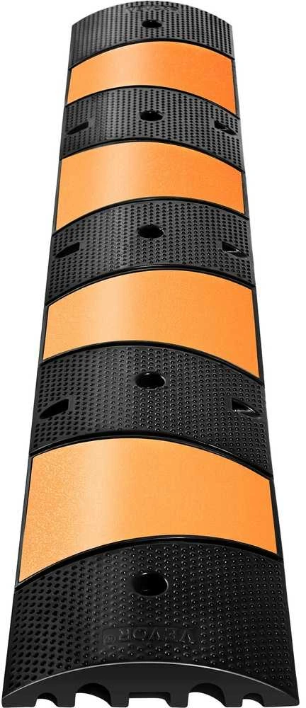 Guminis greičio mažinimo kalnelis, kabelių apsauga, 185 cm, 2 kanalai, automobilių greičio ribotuvas, kelio nelygumai