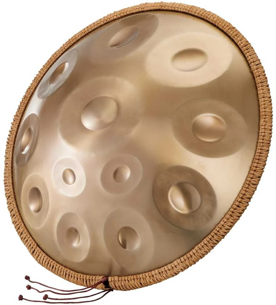 Handpan būgnas 22", 12 natų, D minor, plieno mušamasis instrumentas su plaktuku, liežuvinis būgnas, tank drum