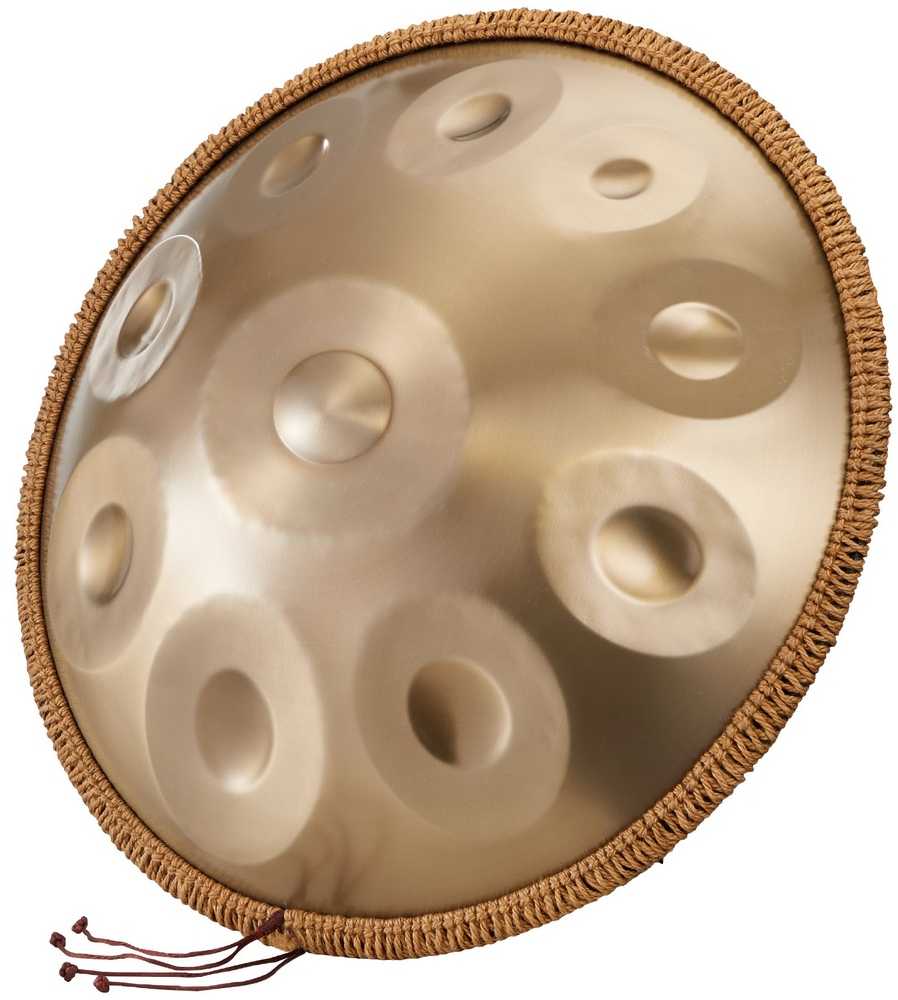 Handpan būgnas 22 colių, 10 natų, D minor, plieno mušamasis instrumentas su plaktuku, liežuvinis būgnas, tank drum