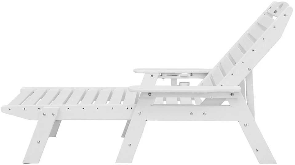 HDPE gultas, reguliuojamas terasos gultas, lauko gultas su puodelio laikikliu, tvirtas baseino gultas, 6 padėčių sodo gultas