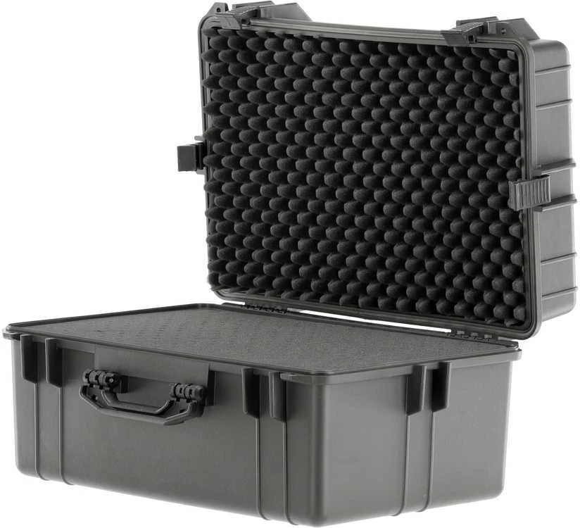 Hermetiškas įrankių dėklas 610x430x310mm, atsparus vandeniui, su putplasčio įdėklu, apsauginis įrankių dėklas, smūgiams atsparus dėklas