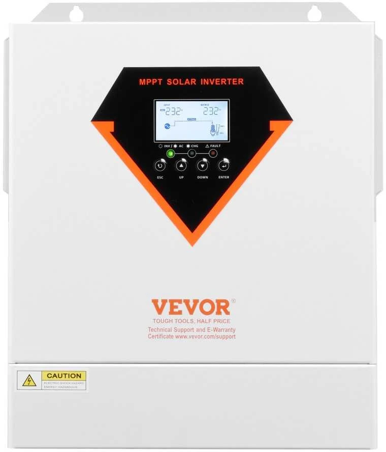 Hibridinis saulės inverteris įkroviklis 3500W 220/230V, MPPT valdiklis, su WiFi, suderinamas su 24V baterija, grynos sinusinės bangos inverteris saulės energijos sistemoms