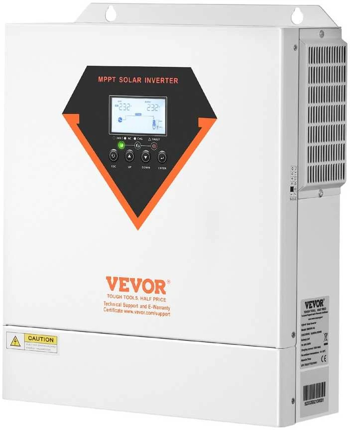 Hibridinis saulės inverteris įkroviklis 3500W 220/230V, MPPT valdiklis, su WiFi, suderinamas su 24V baterija, grynos sinusinės bangos inverteris saulės energijos sistemoms