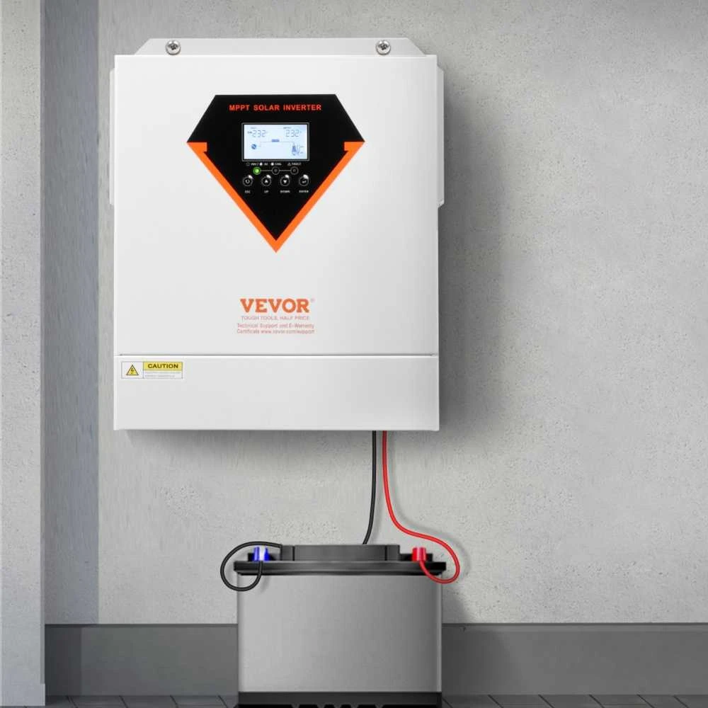 Hibridinis saulės inverteris įkroviklis 3500W 220/230V, MPPT valdiklis, su WiFi, suderinamas su 24V baterija, grynos sinusinės bangos inverteris saulės energijos sistemoms