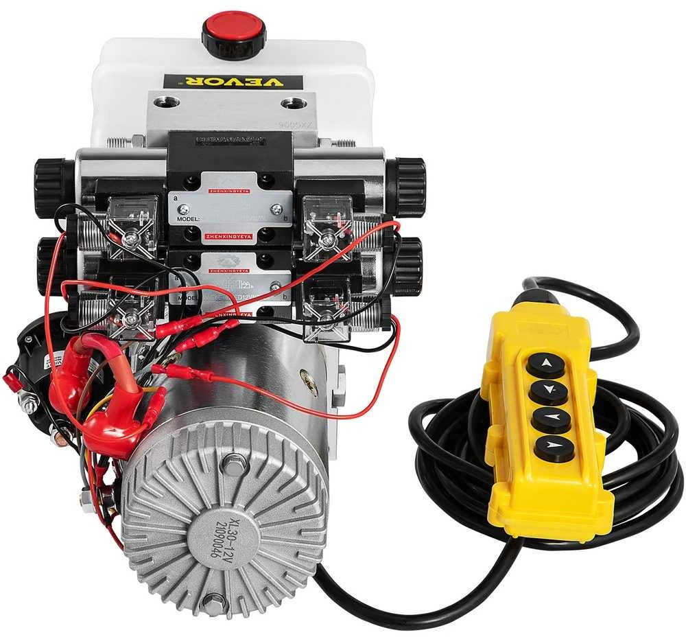 VEVOR 12V 4,5L dviveiksmis hidraulinis agregatas