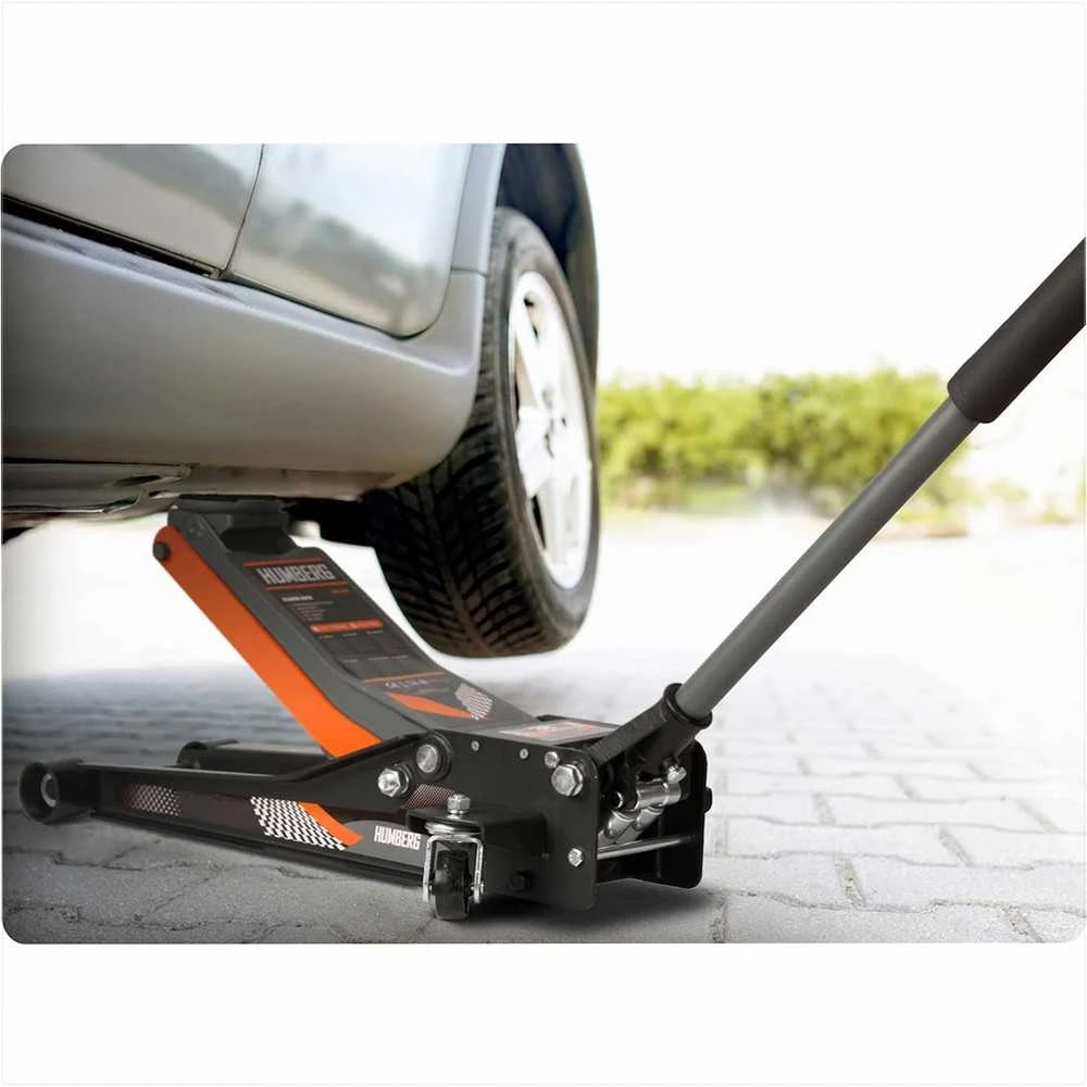 Hidraulinis automobilinis domkratas, žemo profilio, 3000 kg keliamoji galia, sunkiasvoris grindų domkratas, automobiliams, furgonams ir visureigiams, automobilinis keltuvas