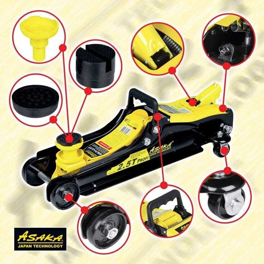 Hidraulinis automobilinis keltuvas Asaka 2.5T, 1 vnt.